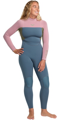 2026 Roxy Womens Prologue+ 4/3mm Back Zip Wetsuit 26BW213516 - Ash